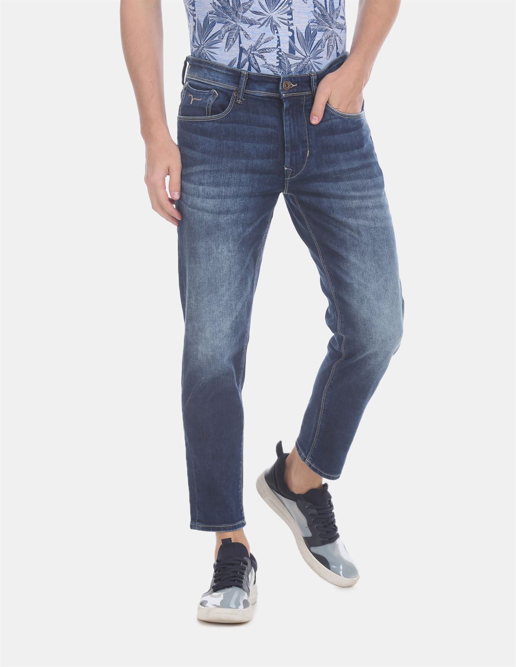 Flying Machine Men's Casual Wear  Dark Blue  Jeans